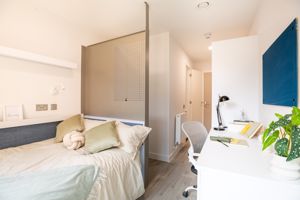 Bed area and Desk- click for photo gallery